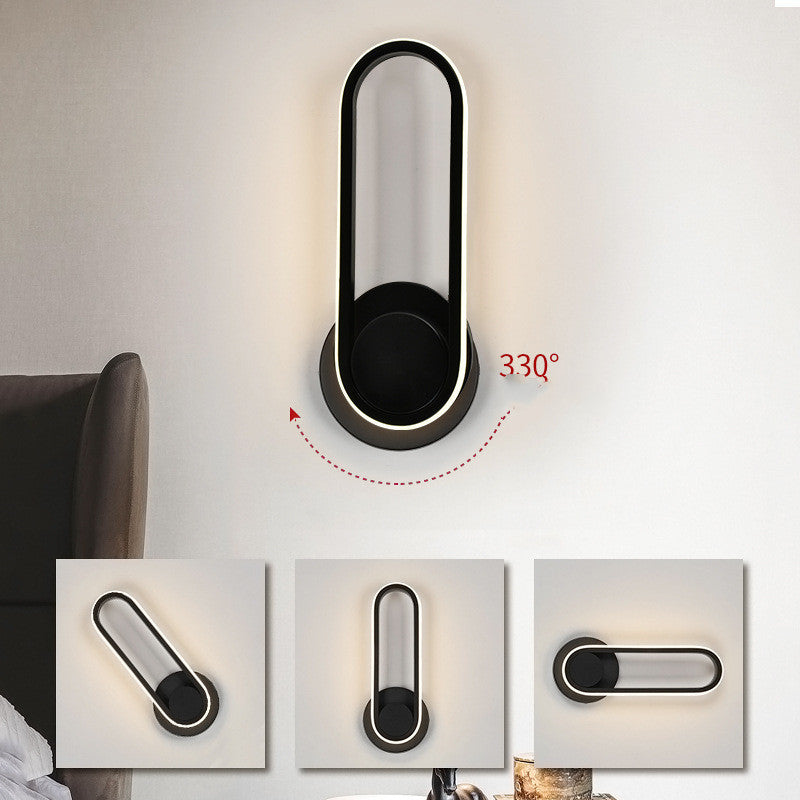 Rotatable Acrylic LED Wall Lamp – E27 Bedside & Living Room Light