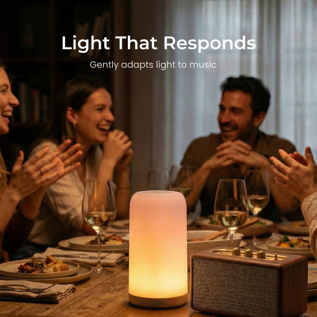 Aetheo Aura Smart Table Lamp — 16M+ Colours, Alexa & App Control