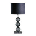 Black Suede Effect Table Lamp – Mistro