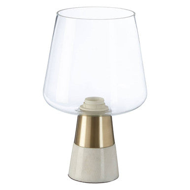 Marble Base Table Lamp with Glass Shade – Sebah