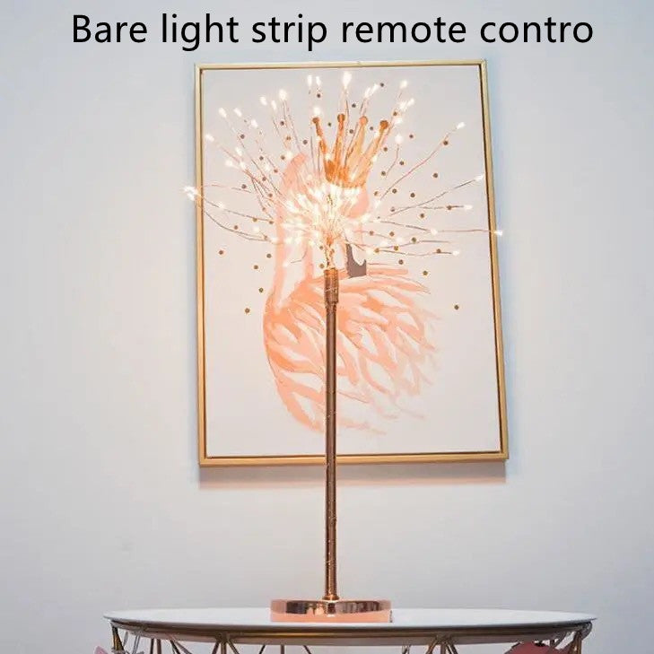 Feather LED Table Lamp – Decorative Bedside Night Light | Remote Control
