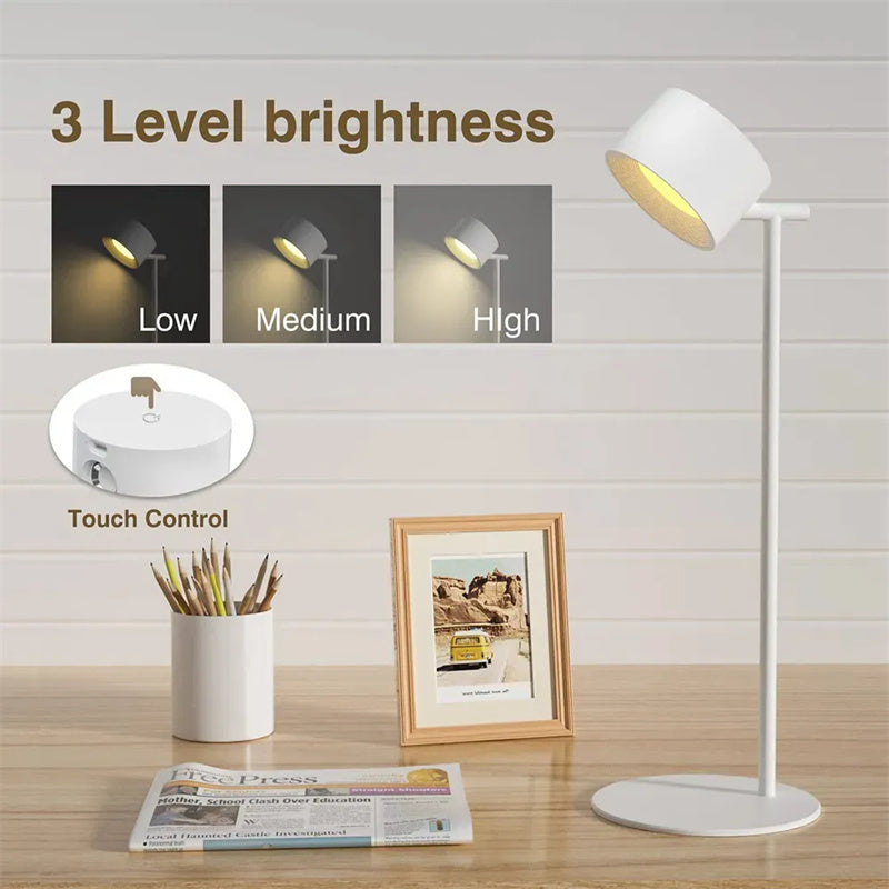 Cordless Rechargeable LED Touch Lamp – Magnetic | Table, Wall & Torch Use