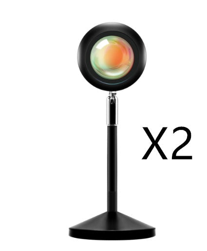 Sunset RGB Projection Lamp – WiFi LED Atmosphere Light with 360° Rotation