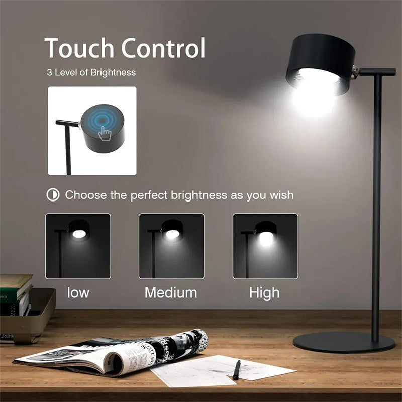 Cordless Rechargeable LED Touch Lamp – Magnetic | Table, Wall & Torch Use