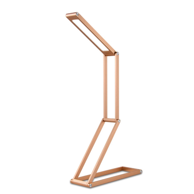 Folding LED Desk Lamp – 3W USB Powered | Stepless Dimming | Gold or Silver