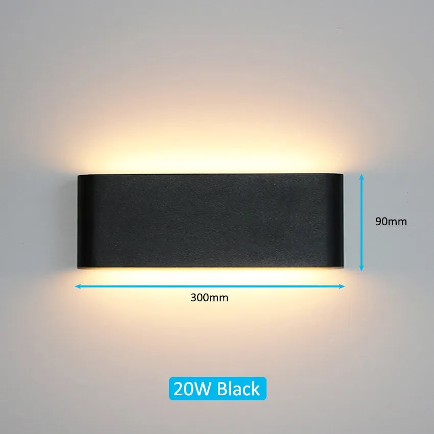 Elegant LED Outdoor Waterproof Wall Light - Stylish Porch Lighting Fixture