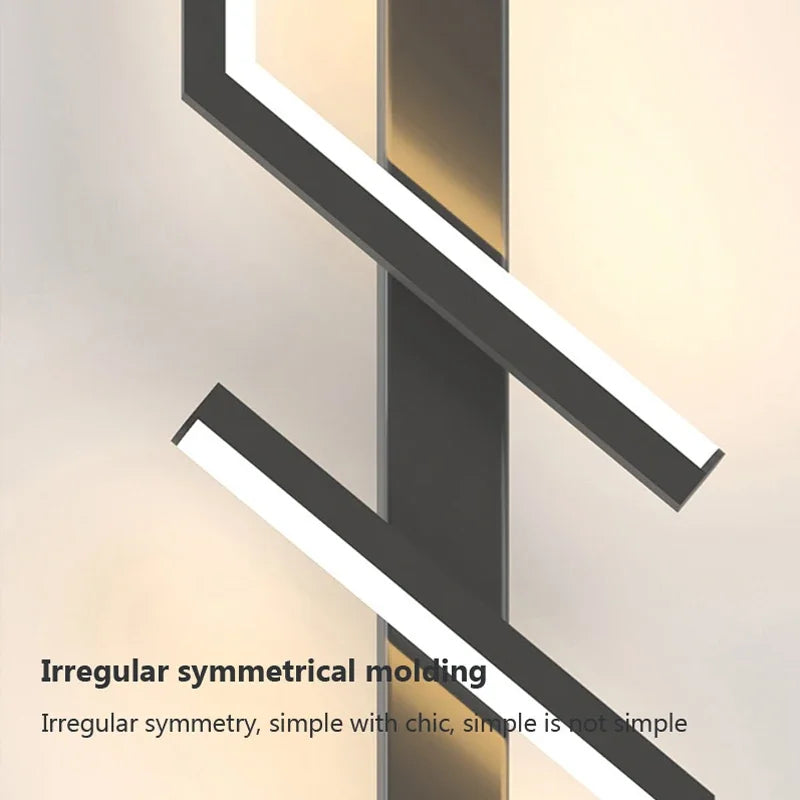Minimalist LED Strip Wall Lamp – Dimmable Touch Control
