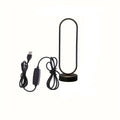 LED Ring Bedside Lamp – 3-Colour Dimming Night Light