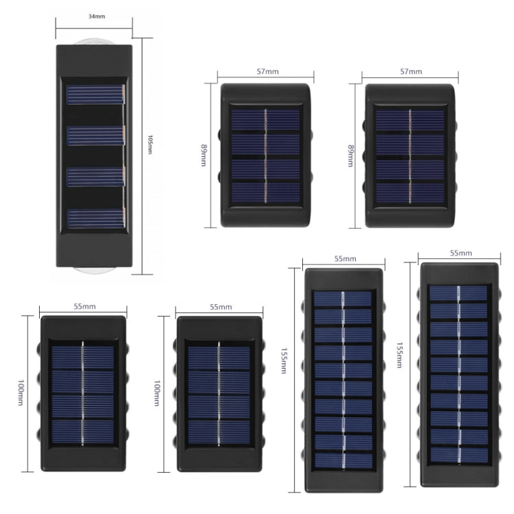 Solar LED Wall Light – Outdoor Waterproof Double-Headed Spotlight