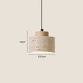 Wabi-Sabi Natural Stone Pendant Light – Japanese Minimalist Hanging Lamp