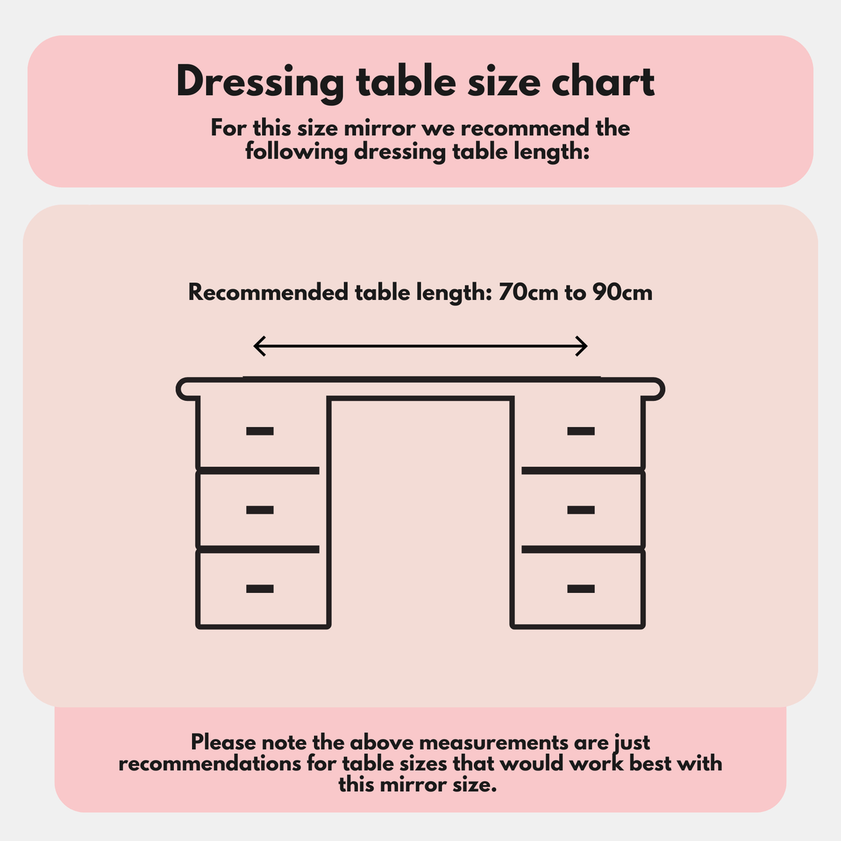Margot Hollywood Mirror with LED Lights – 50x42cm | Dressing Table Mirror