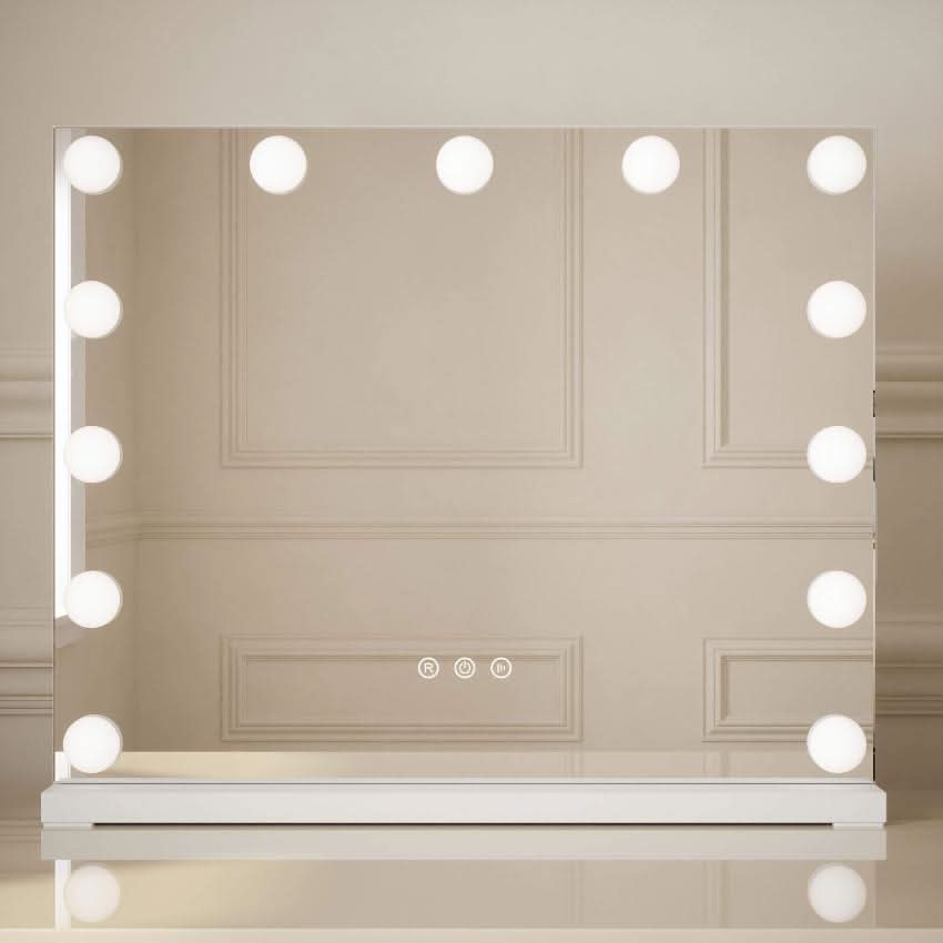 Margot Hollywood Mirror with LED Lights – 50x42cm | Dressing Table Mirror