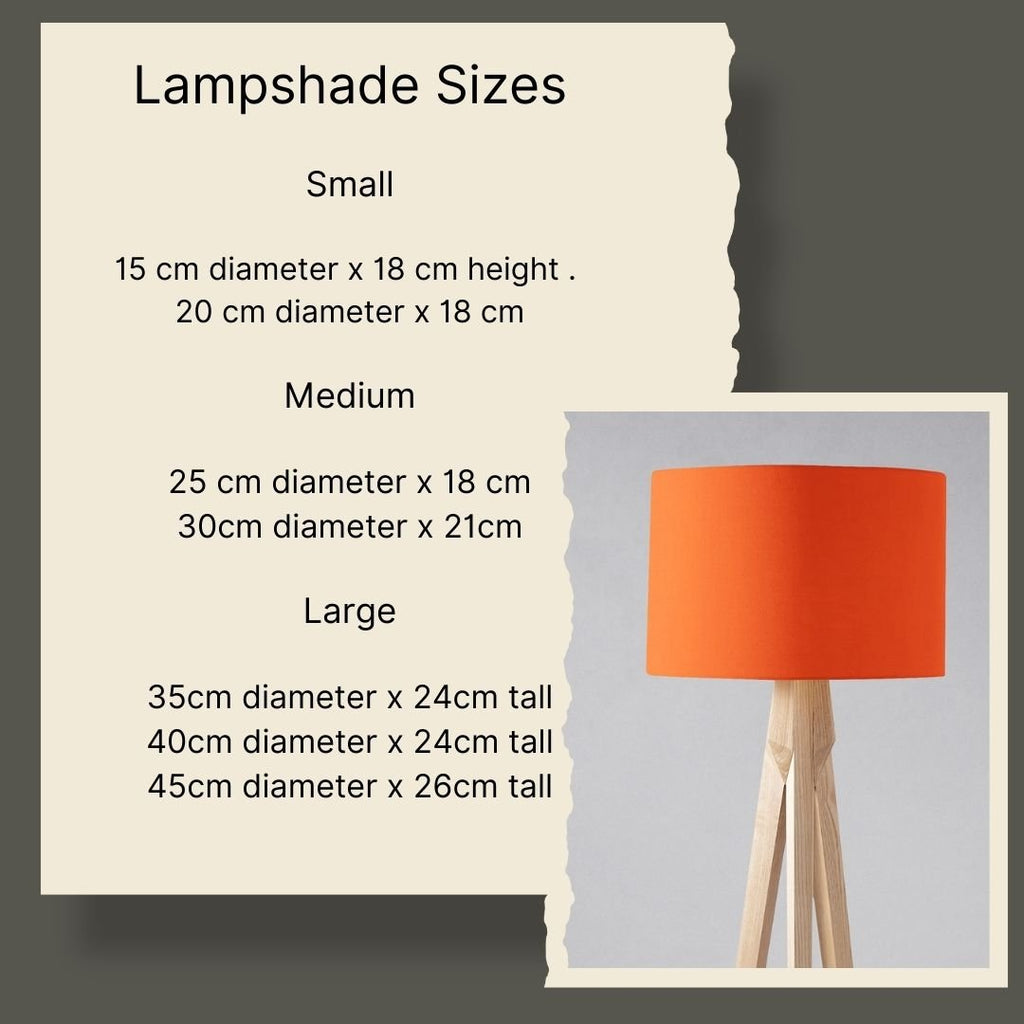 Plain Warm Sand Lampshade – Handmade in the UK | 15cm–45cm | Made to Order