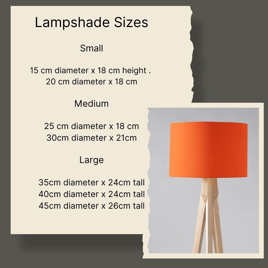Plain Warm Sand Lampshade – Handmade in the UK | 15cm–45cm | Made to Order